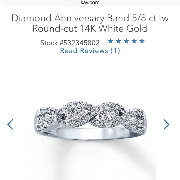 Kay Jewelers Jewelry - Wedding band/anniversary band 14k white gold